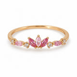 Pink Lotus Adjustable Ring