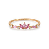 Pink Lotus Adjustable Ring