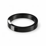 Polished Black Flat Band Ring