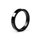 Polished Black Flat Band Ring