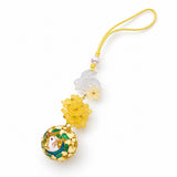 Rabbit and Yellow Flower Bell Charm