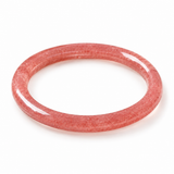 Rosy Glow Strawberry Quartz Bangle Bracelet