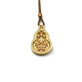 Sand Gold Secret Buddha Hulu Pendant — Gau Box Locket Necklace