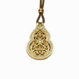 Sand Gold Opening Hulu Locket — Reversible Buddha Secret Pendant Necklace