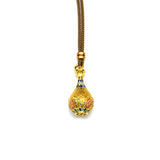 Vietnam Sand Gold Peace Vase Pendant — Traditional Artisan Jewelry