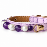 Forest Dew Natural Stone Beaded Pet Collar