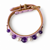 Forest Dew Natural Stone Beaded Pet Collar
