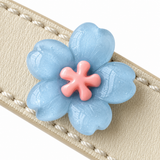 Perlenhalsband "Violet Pastel Bloom"
