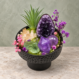 Violet Sanctuary Green Crystal Garden
