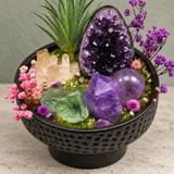 Violet Sanctuary Green Crystal Garden