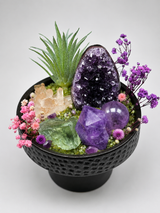 Violet Sanctuary Green Crystal Garden