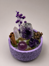 Violet Stillness Crystal Garden