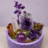 Violet Stillness Crystal Garden